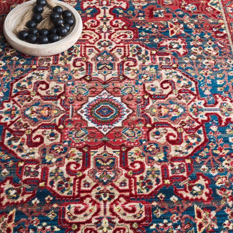 Kashan KSN305 Power Loomed Area Rug - Blue/Red - 8'x10' - Safavieh