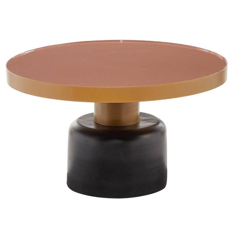 Round Metal Coffee Table Gold - Olivia & May