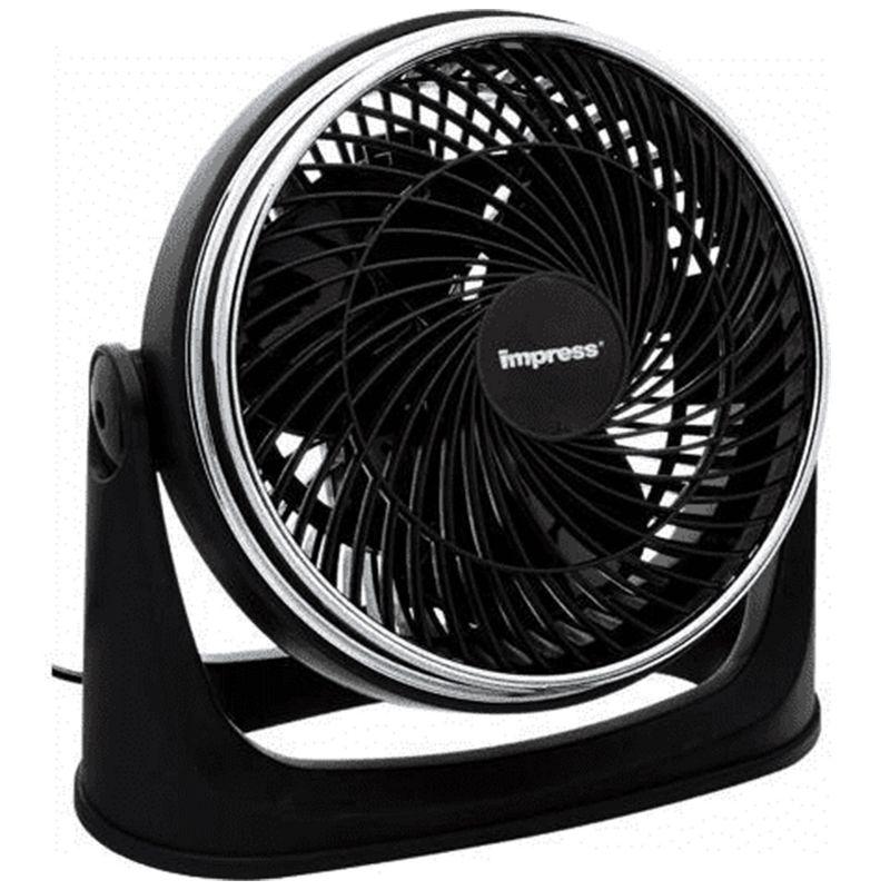 Impress 8-Inch Turbo Velocity Fan in Black