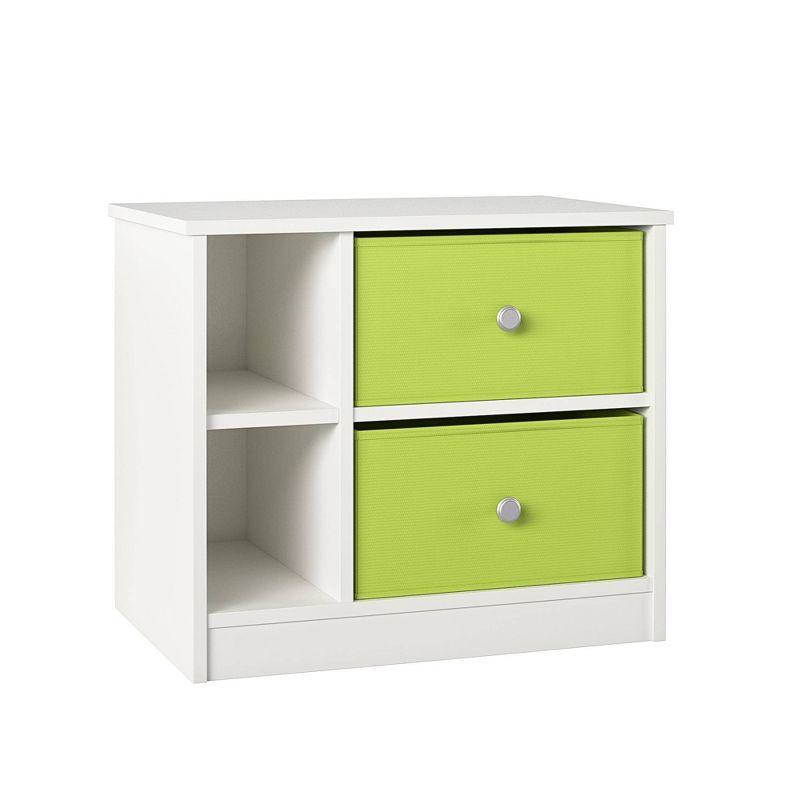 Elannie Avenue Nightstand with 2 Fabric Bins - Room & Joy