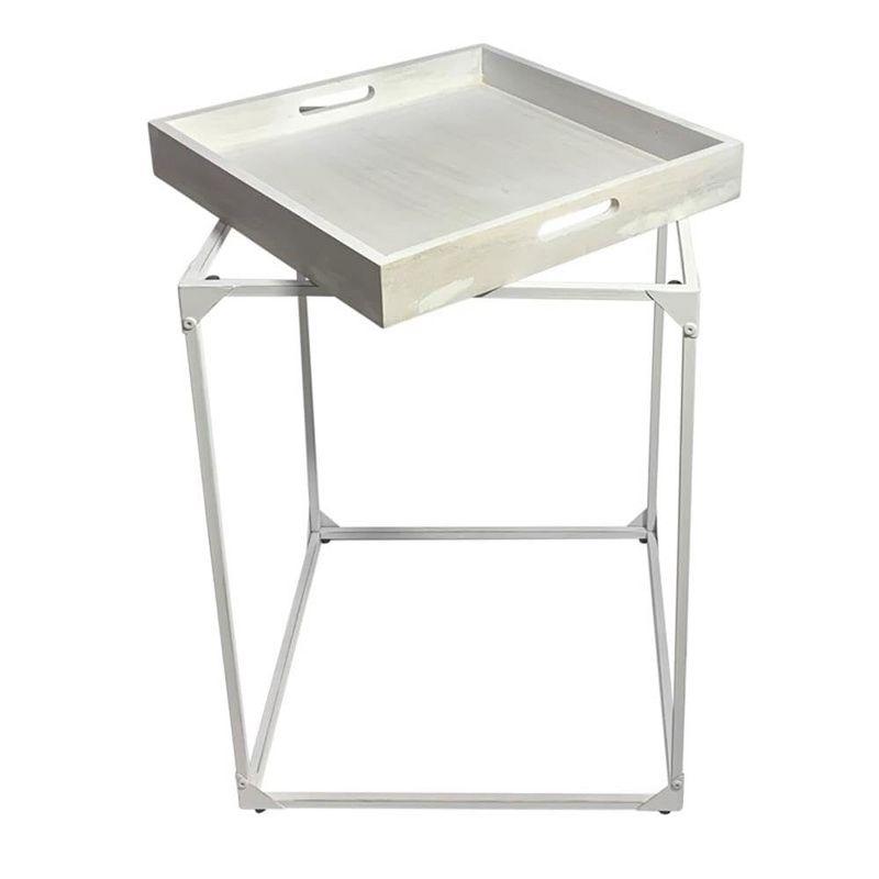 Carolina Living Cooper Tray Table - Whitewash