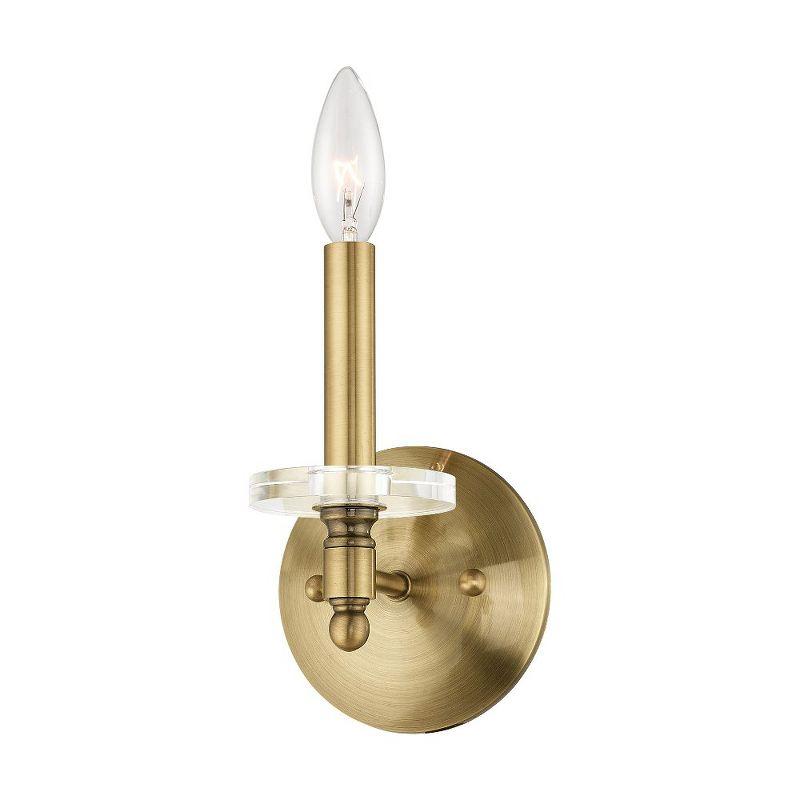 Livex Lighting Bennington 1 - Light Wall Light in  Antique Brass