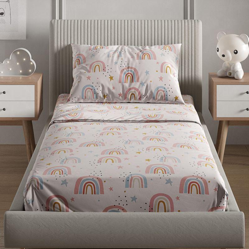 CGK Linens 4 Piece Kids Microfiber Sheet Set - Wrinkle Free - Cute, Cozy, Soft