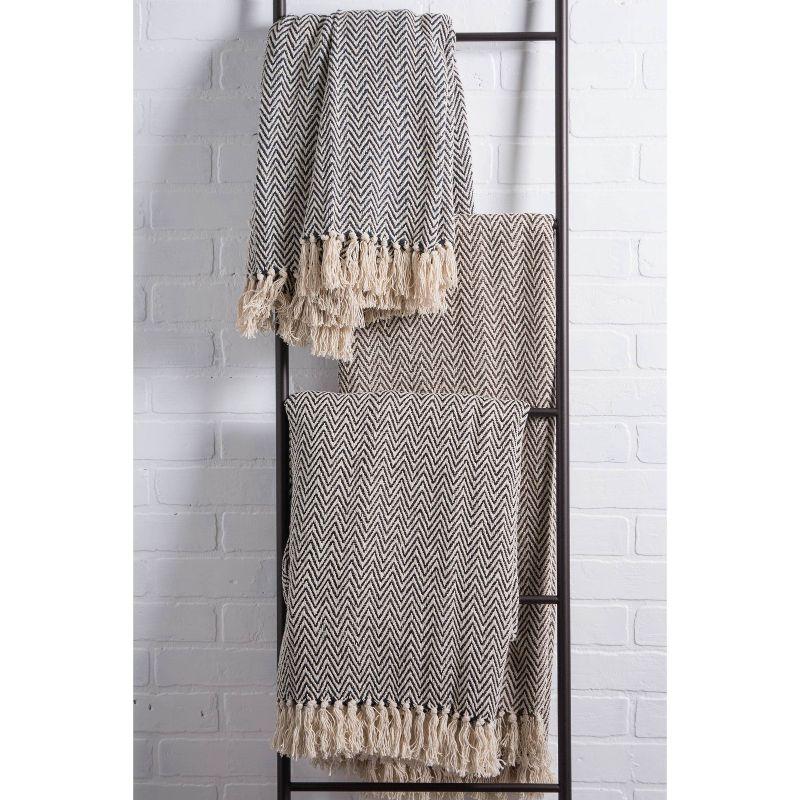 Design Imports Hand Woven Throw Blanket