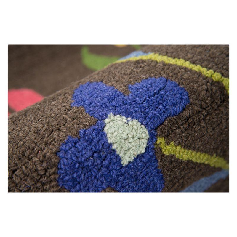 Floral Tufted Wool Rug