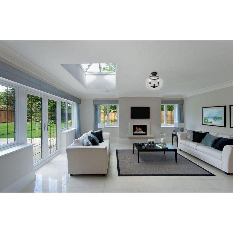 Z-Lite Joliet 3 - Light Semi-Flush Mount in  Olde Brass