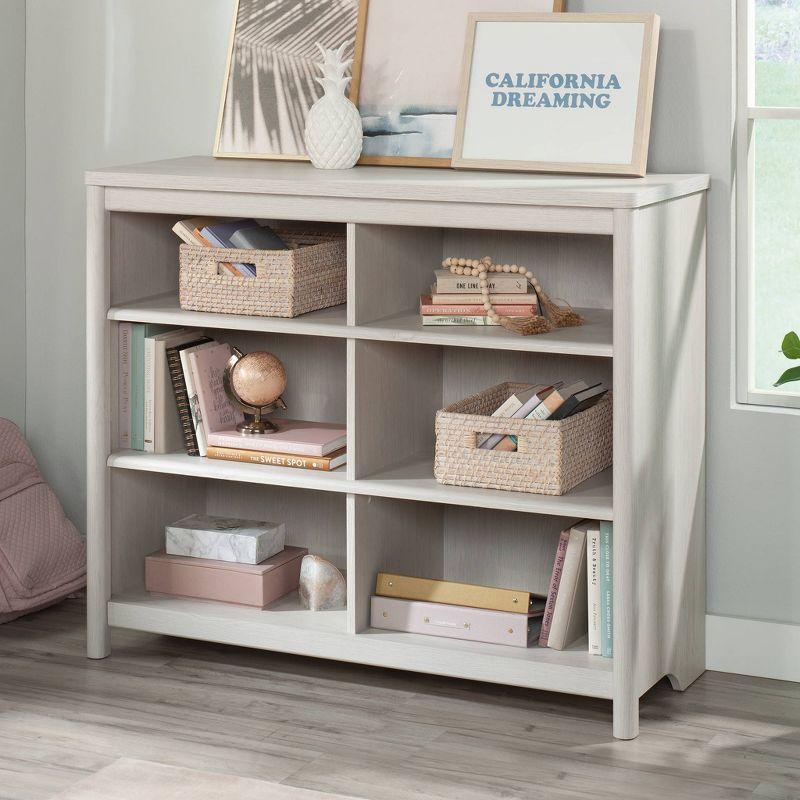 Adjustable Glacier Oak Cubby Storage Bookcase