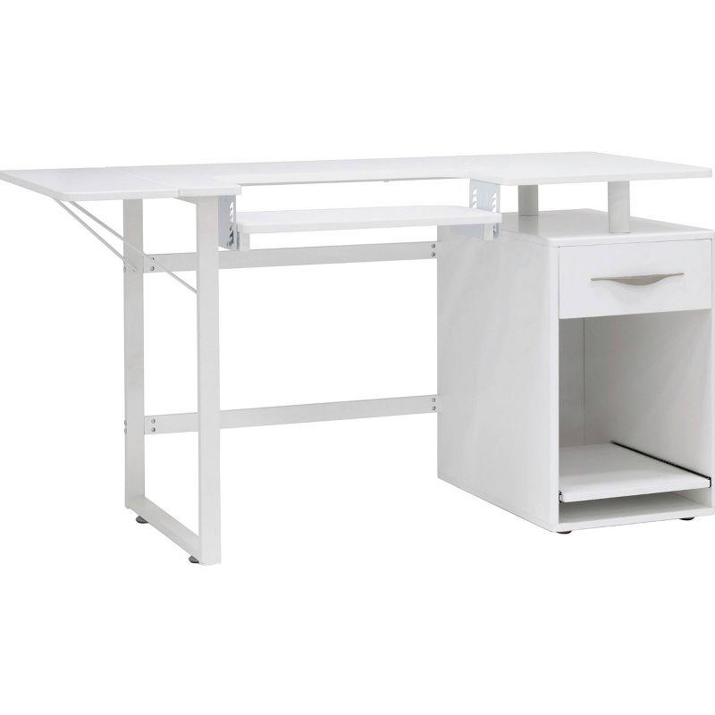 56.75'' x 23.75'' Sewing Table with Sewing Machine Platform