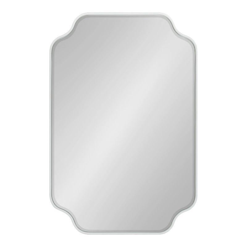 Kate and Laurel Plumley Framed Wall Mirror, 24x36, White