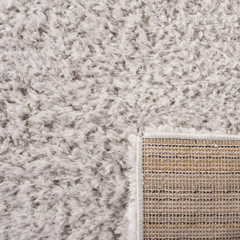 Madrid Shag 200 MDG256 Power Loomed Indoor Area Rug - Silver - 4'x6' - Safavieh