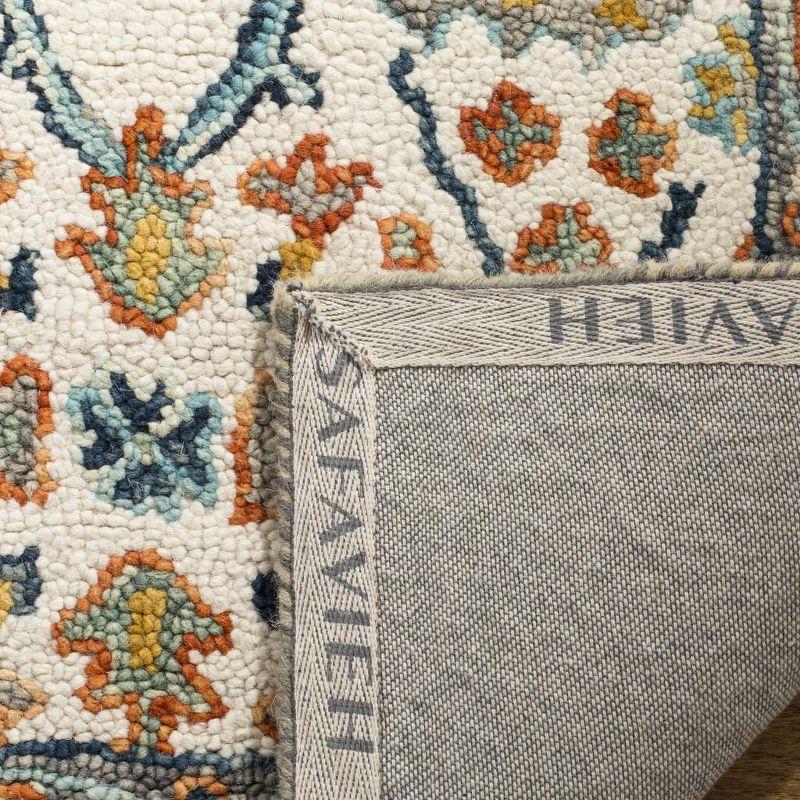 Aspen APN308 Hand Tufted Indoor Area Rug - Ivory/Blue - 4'x6' - Safavieh