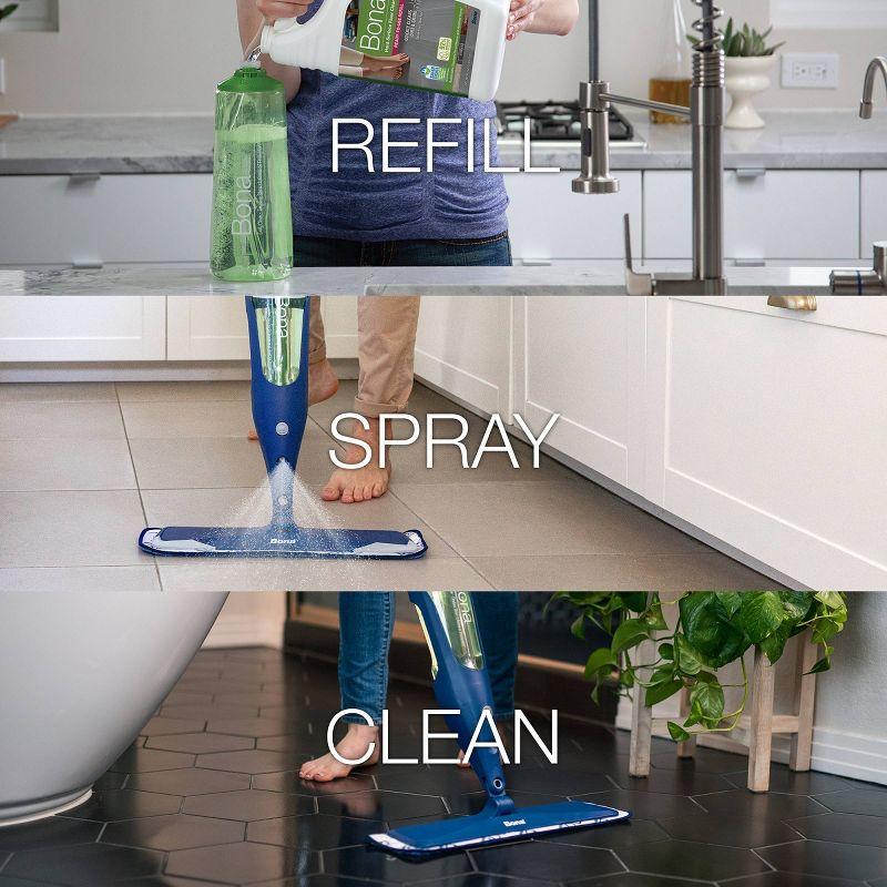 Bona Cleaning Products Multi-Surface Cleaner Spray + Mop All Purpose Floor Cleaner - Unscented - 128 fl oz