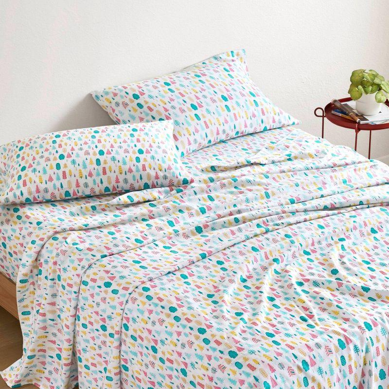 Printed Cotton Flannel Sheet Set