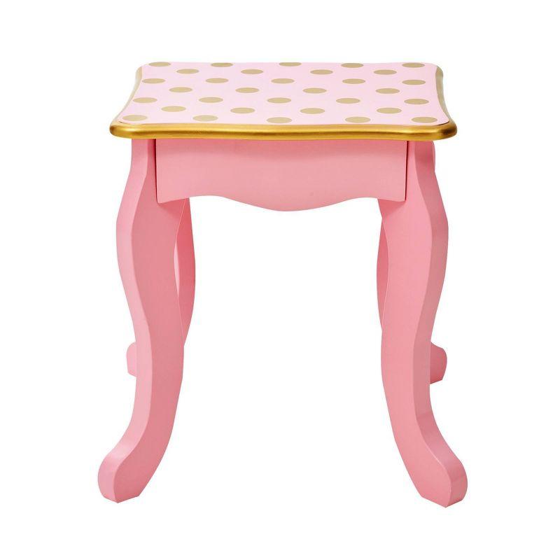 Teamson Kids Gisele Wooden Polka Dot 2-pc. Play Vanity for Accessories