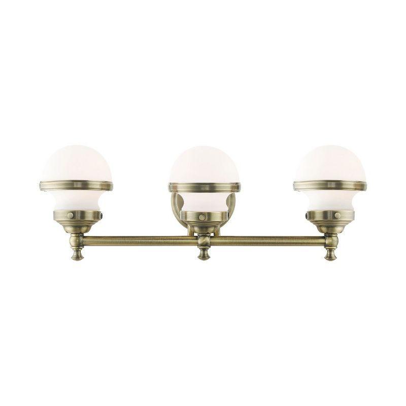 Livex Lighting Oldwick 3 - Light Vanity in  Antique Brass