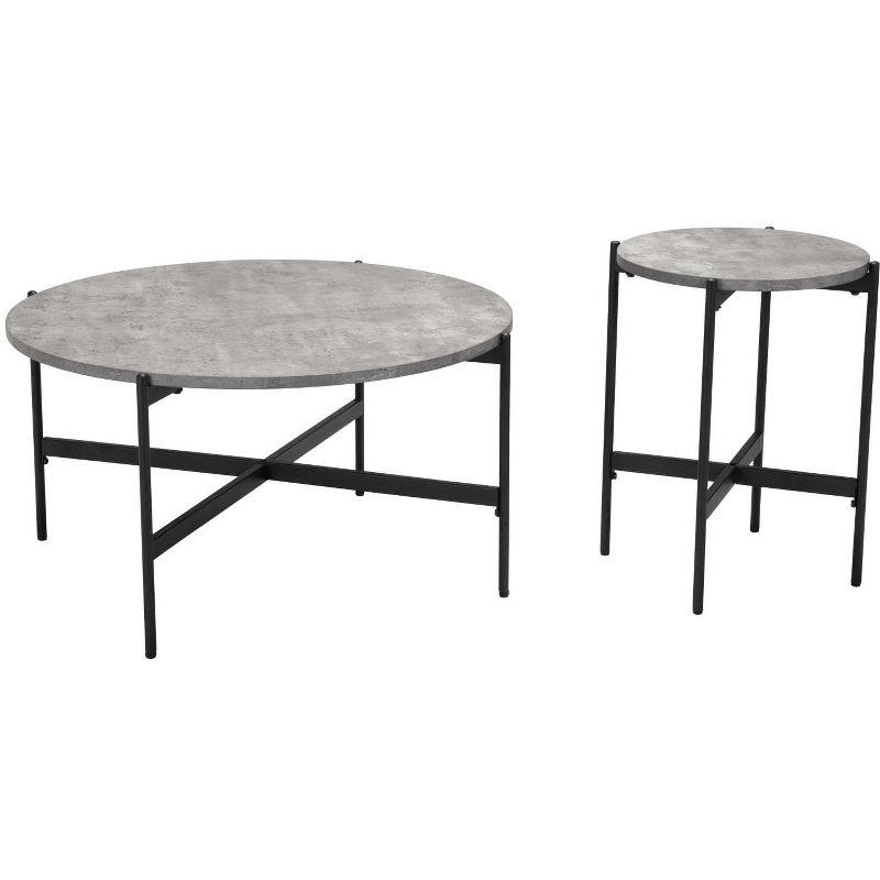 Zuo Malo Coffee Table Set Gray & Black