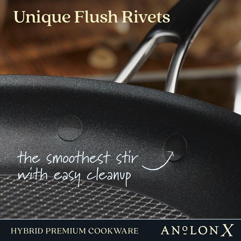 Anolon X 10" Hybrid Nonstick Induction Frying Pan Charcoal Gray