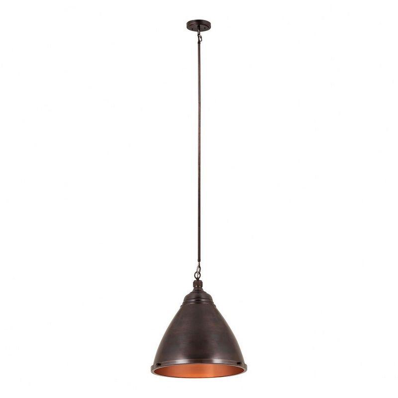 Katelyn Mini Vintage Dark Bronze Steel 1-Light Pendant