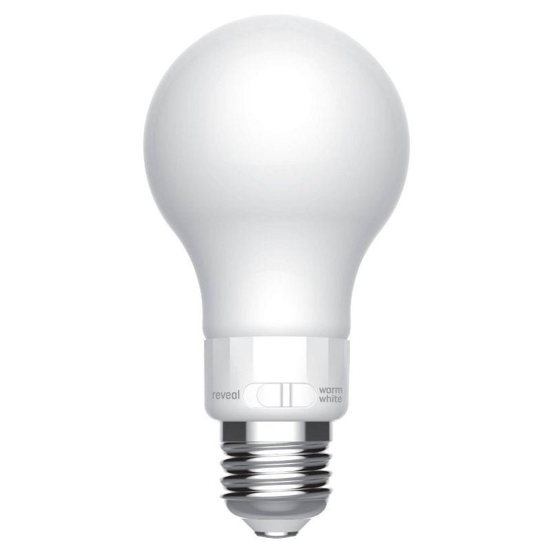 GE 4pk 40W Color Select A19 LED Light Bulbs: Warm White, 5W, Dimmable, 3000K, 450 Lumens, E26 Base, 13.7-Year Life
