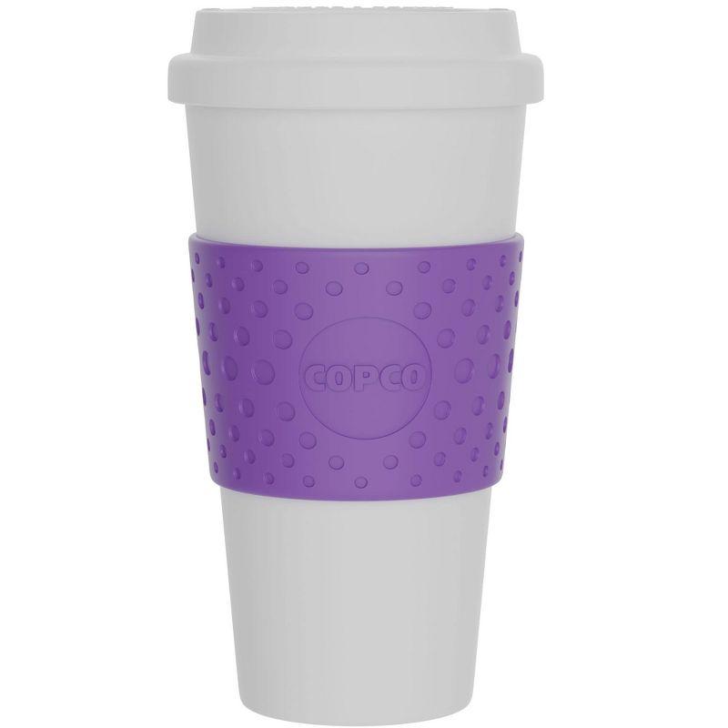 Copco Acadia 16 oz Reusable To-Go Travel Mug - BPA-Free Insulated Coffee Cup with Double-Wall Insulation - Microwave & Dishwasher Safe (Lilac)