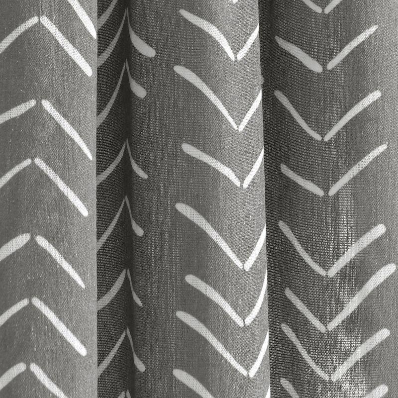 Lush Decor Chevron Shower Curtain