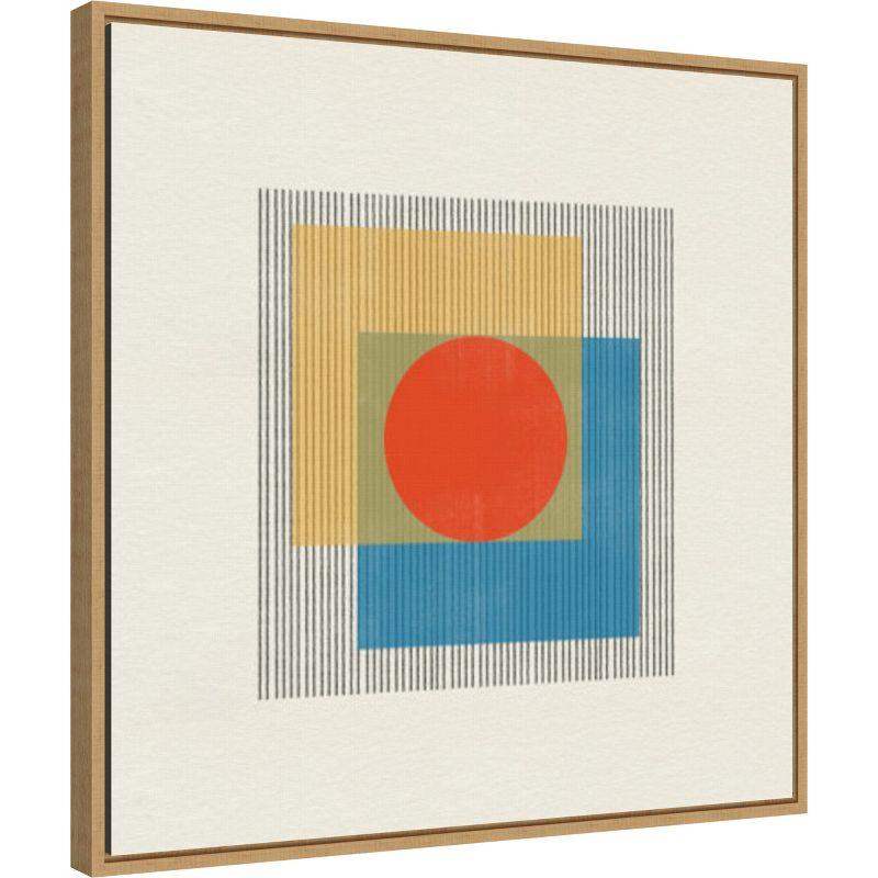 Amanti Art Midcentury Modern Object No 3 by The MIUUS STUDIO Canvas Wall Art Print Framed 22 x 22-in.