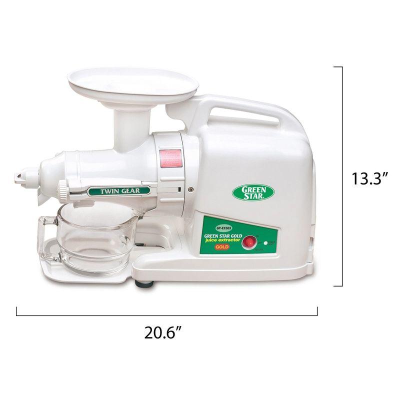 Tribest Tribest Greenstar® 190 Watt Electric Slow Masticating & Cold Press Juicer