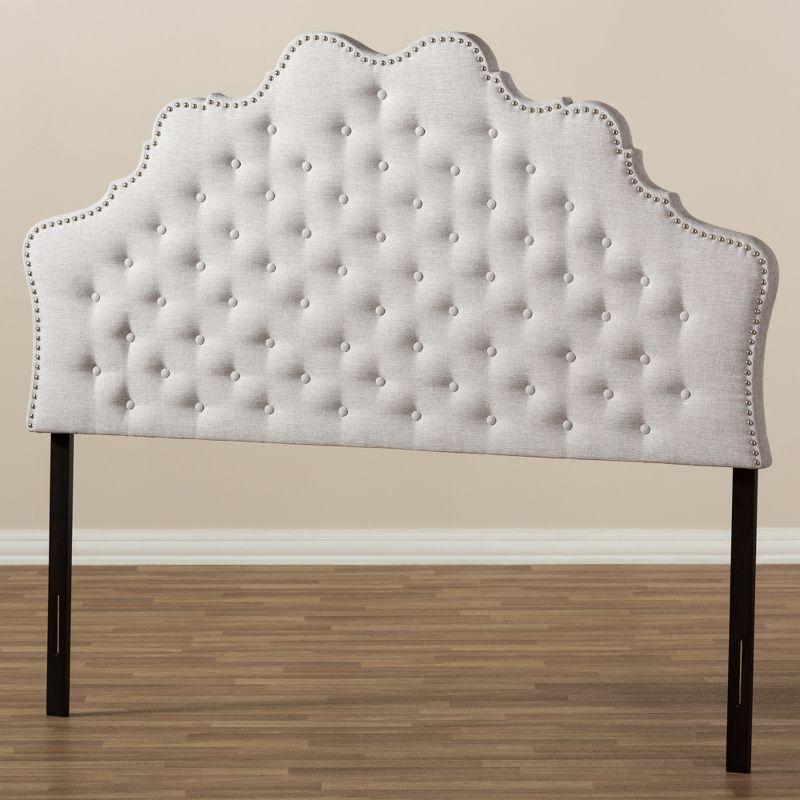 Hilda Modern and Contemporary Fabric Headboard Beige - Baxton Studio