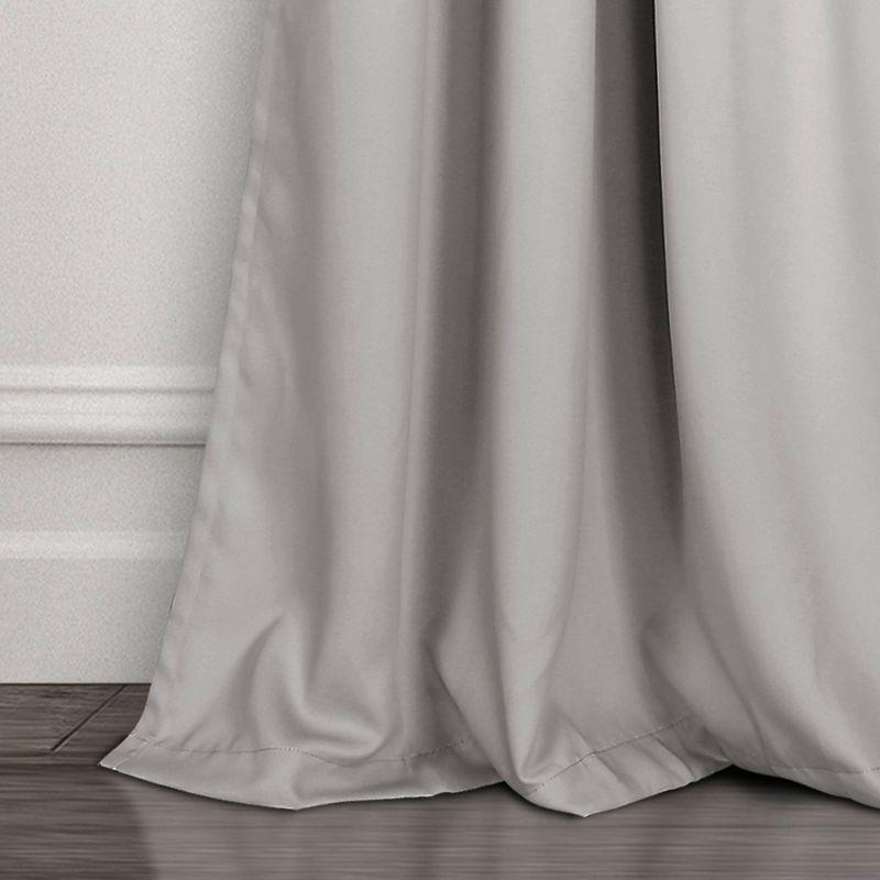 Set of 2 Insulated Grommet Top Blackout Curtain Panels - Lush Décor