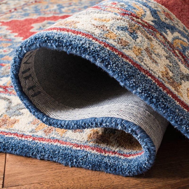 Antiquity AT505 Hand Tufted Area Rug - Blue/Red - 4'x6' - Safavieh.