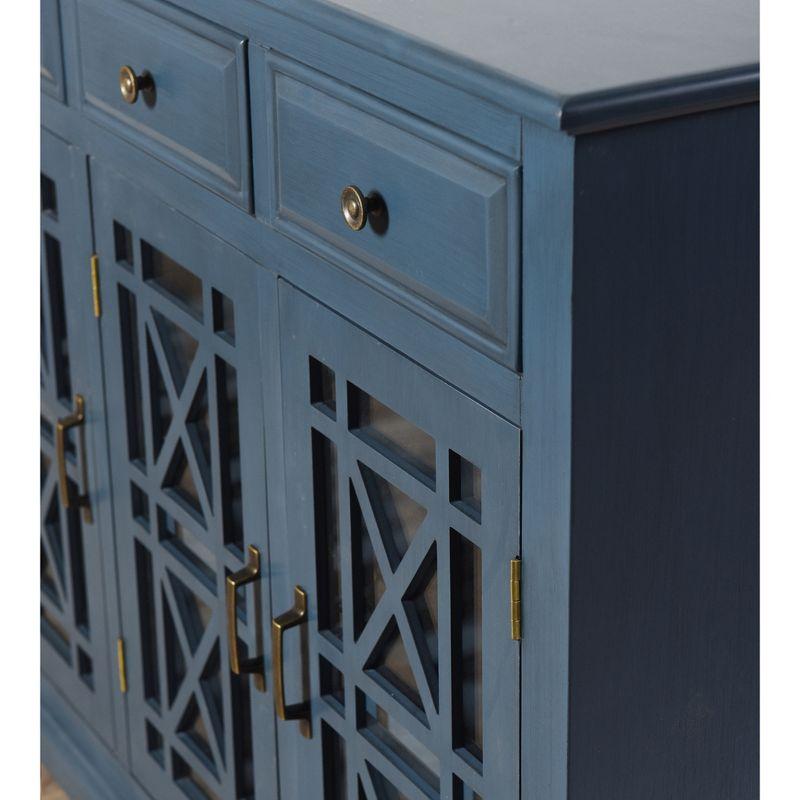 Archer Ridge 47" Navy Blue Wood Sideboard with Drawers