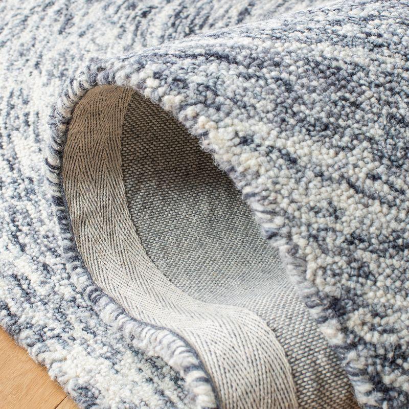 Ikat IKT633 Hand Tufted Area Rug - Silver/Grey - 8'x10' - Safavieh