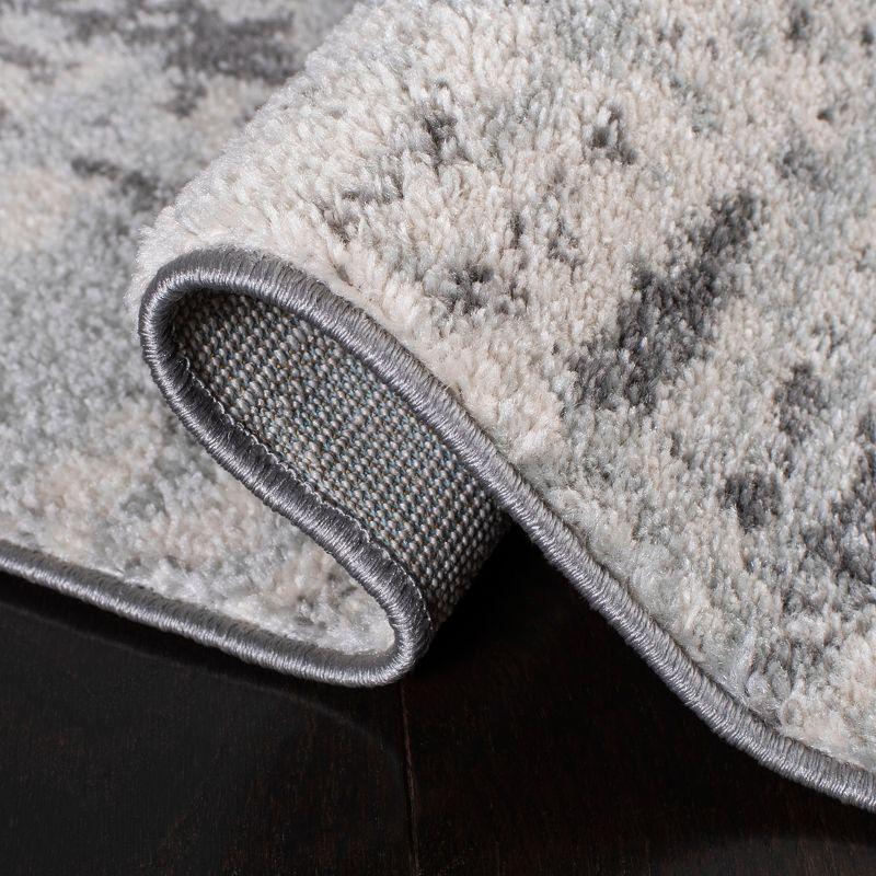 Tulum TUL232 Power Loomed Area Rug - Ivory/Charcoal - 6'7"x6'7" - Safavieh.