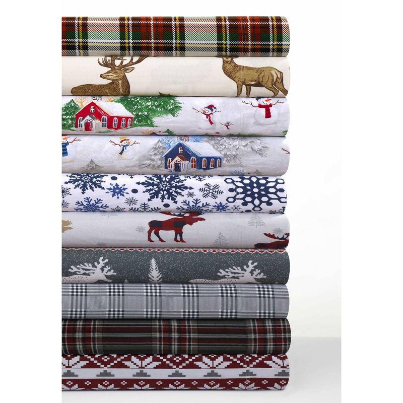 Tribeca Living Cozy Flannel Plaid Sheet Set