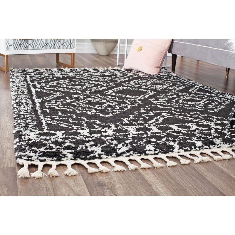 Mason Shag Tribal Sable Area Rug