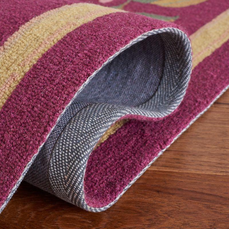 Chelsea HK210 Handmade Area Rug - 3'9"x5'9" - Burgundy - Safavieh