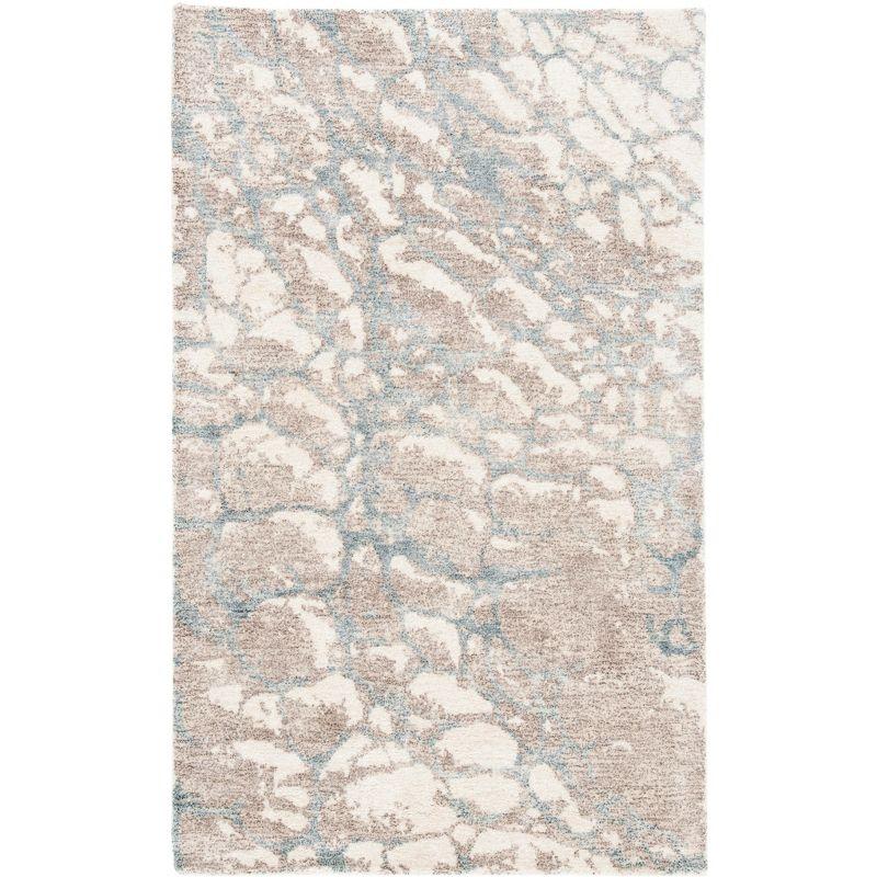 Restoration Vintage RVT112 Hand Tufted Indoor Accent Rug - 3'x5' - Light Brown/Ivory - Safavieh