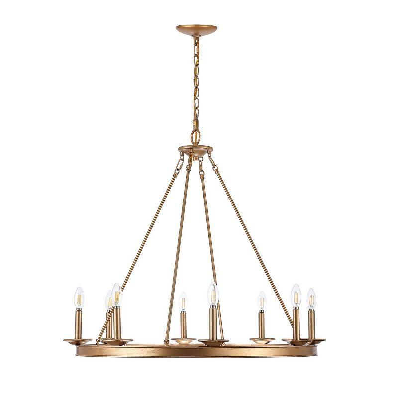 Natal 8 - Light Dimmable Wagon Wheel Chandelier