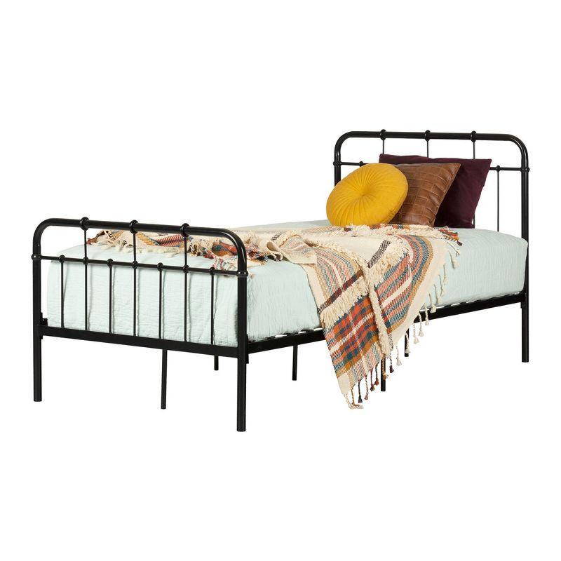 Versa Metal Platform Bed with Headboard - South Shore