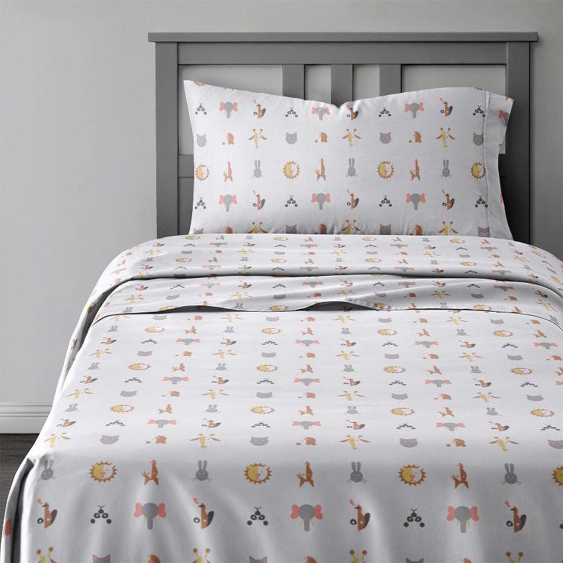 CGK Linens 4 Piece Kids Microfiber Sheet Set - Wrinkle Free - Cute, Cozy, Soft