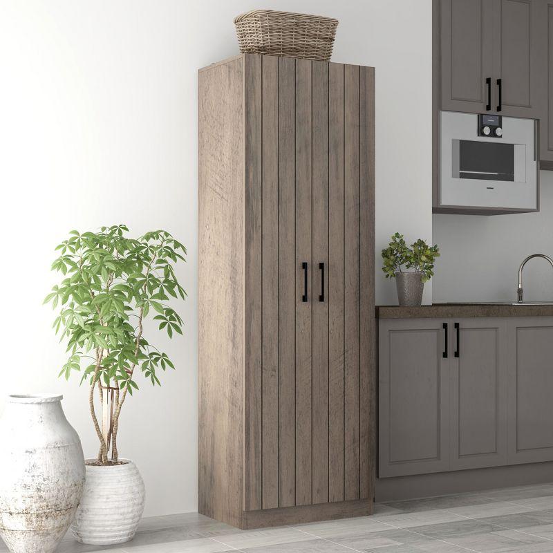 Rayborn Small Wood Kitchen Pantry with 2 Doors and 4 Shelves - Hillsdale Furniture