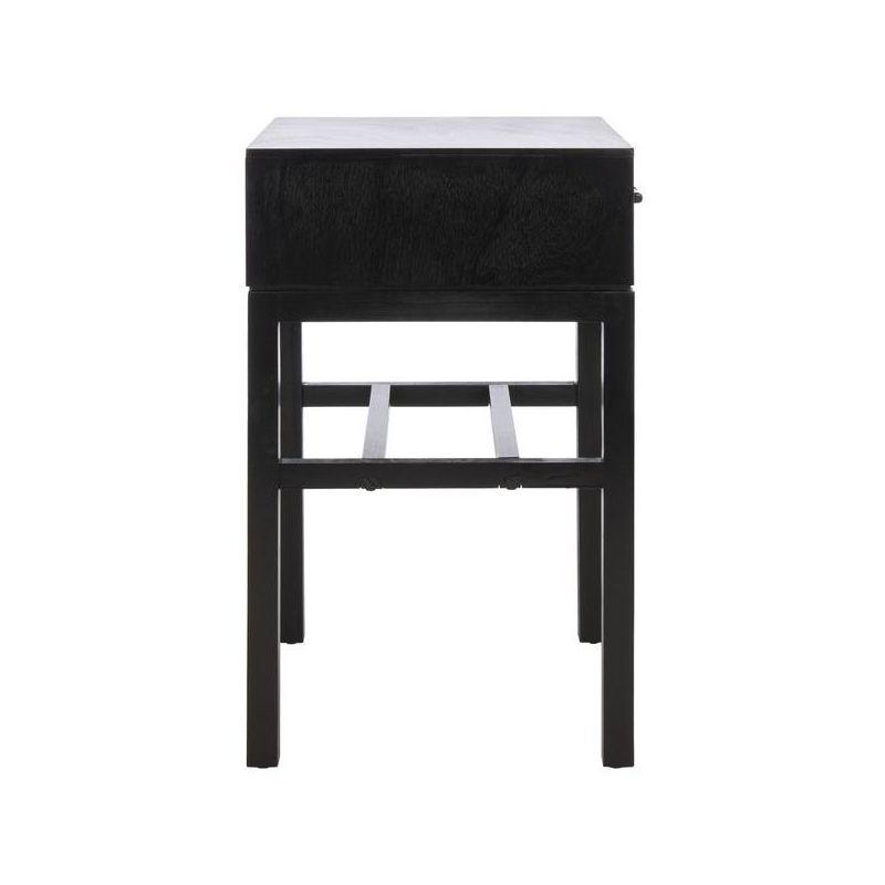 Ajana 1 Drawer Accent Table - Black - Safavieh.