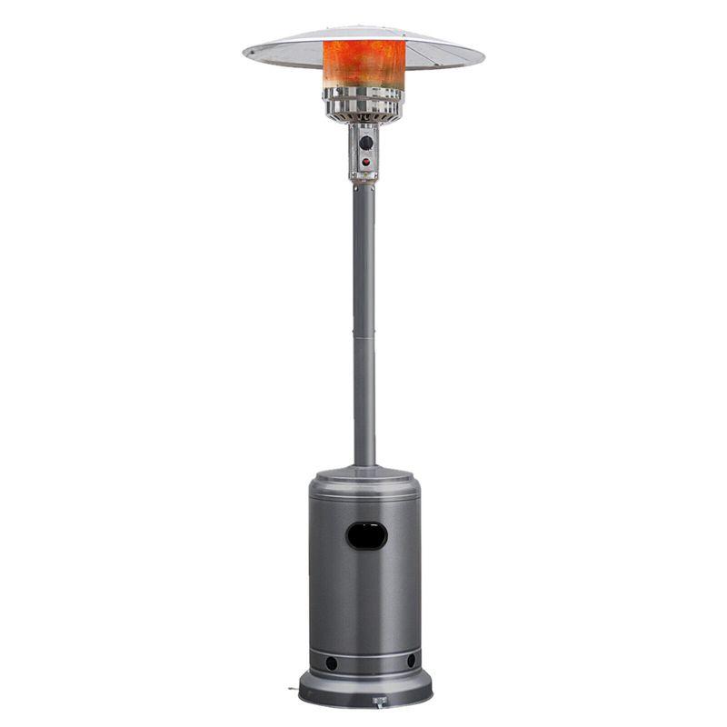 Stainless Steel 50000 BTU Propane Patio Heater with Wheels