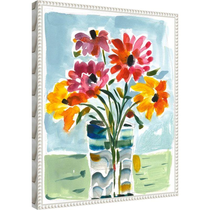 Amanti Art A Floral Gift by Vas Athas Canvas Wall Art Print Framed 16 x 20-in.