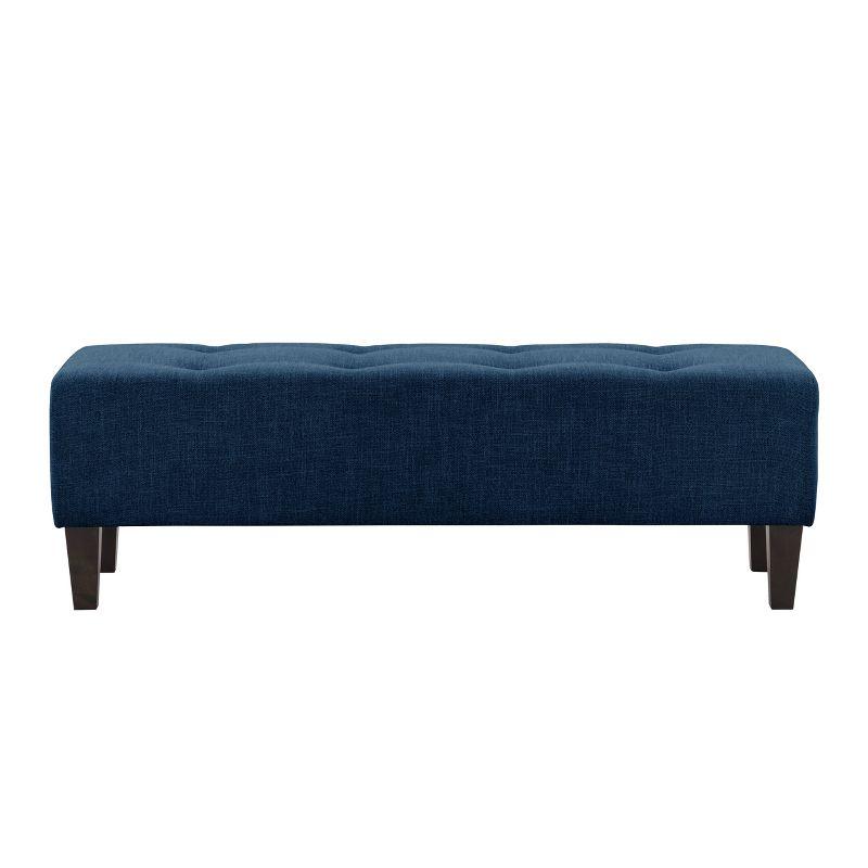 Rosewell Button Tufted Fabric Accent Bench - CorLiving