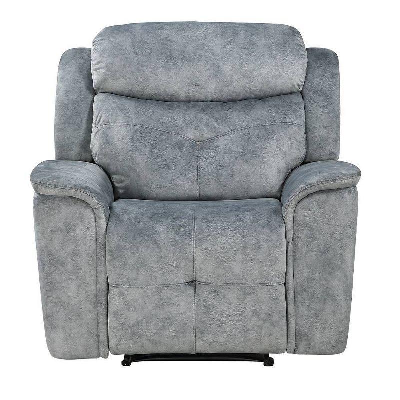 Acme Furniture Mariana Recliner Sofa Silver Gray Fabric