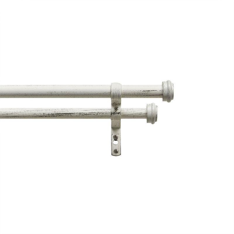 Red Barrel Studio® Exclusive Home Ogee 1" Curtain Rod and Coordinating Finial Set, Adjustable