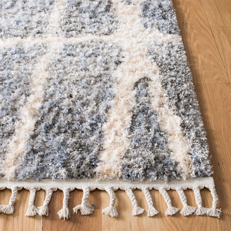 Berber Fringe Shag BFG605 Power Loomed Area Rug  - Safavieh