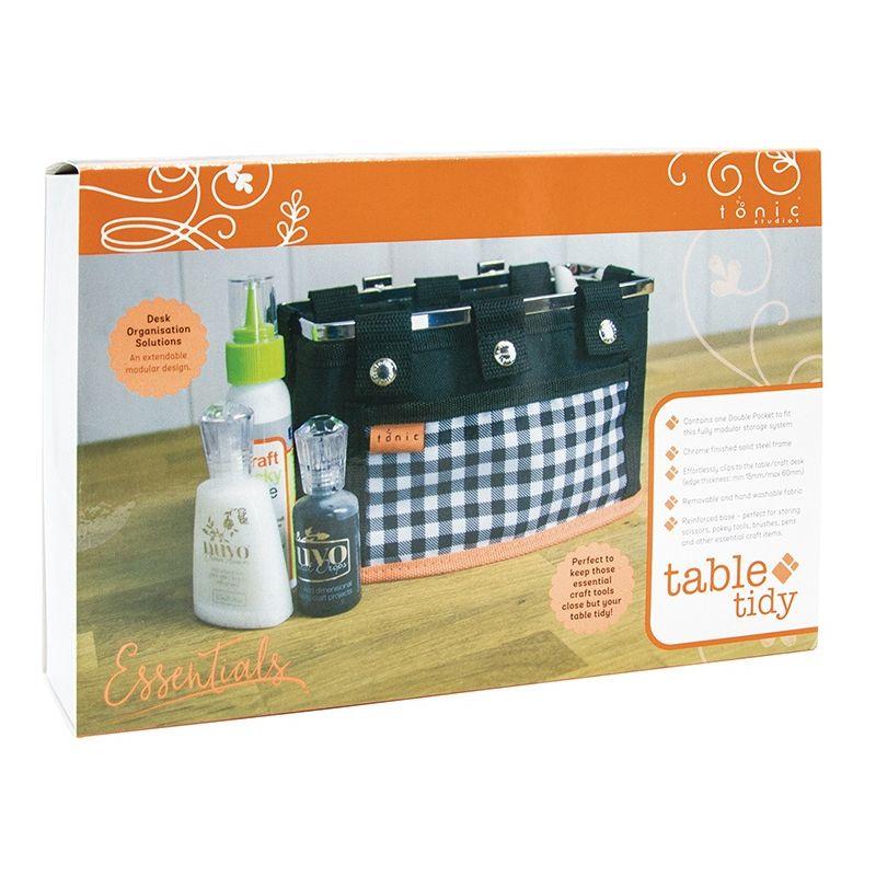 Tonic Studios Table Tidy Double Pocket for Tableside Craft Supply Storage