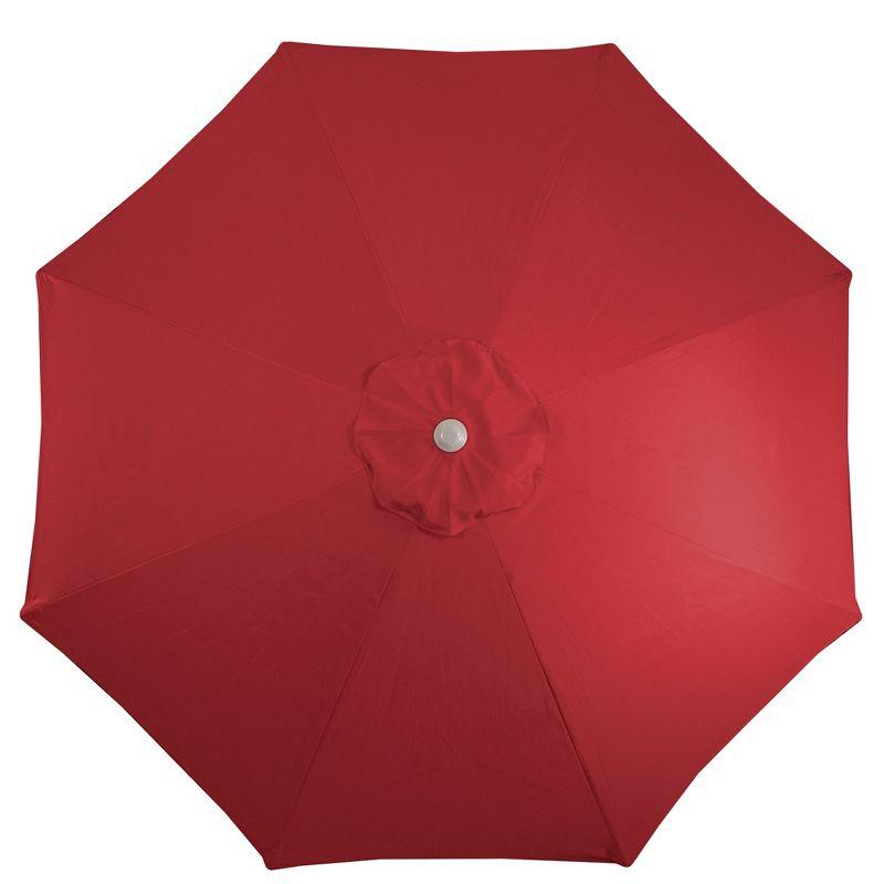 Northlight 9ft Outdoor Patio Market Umbrella with Hand Crank and Tilt, Red